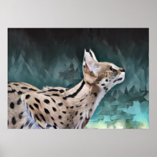 Serval Cat Poster