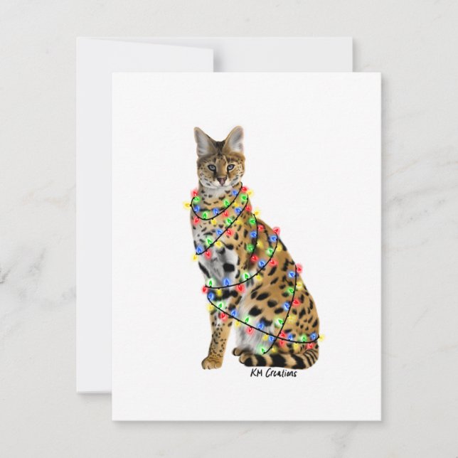 Serval - holiday card (Front)