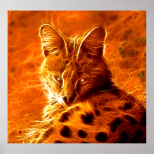 *Serval* Wild Spirit Poster de chat Imprimer