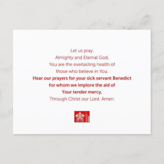 Servant Benedict Postcard