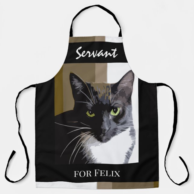 Servant for the Cat customize All-Over Print Apron (Front)