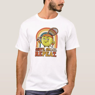 Serve Smash Repeat Pickleball T-Shirt