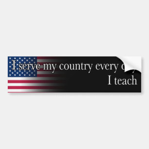 Serve - Teach Bumper Sticker