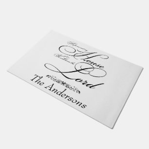 Serve the Lord personalized  Doormat