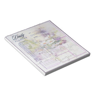 Serve the Lord with gladness floral  day planner Notepad