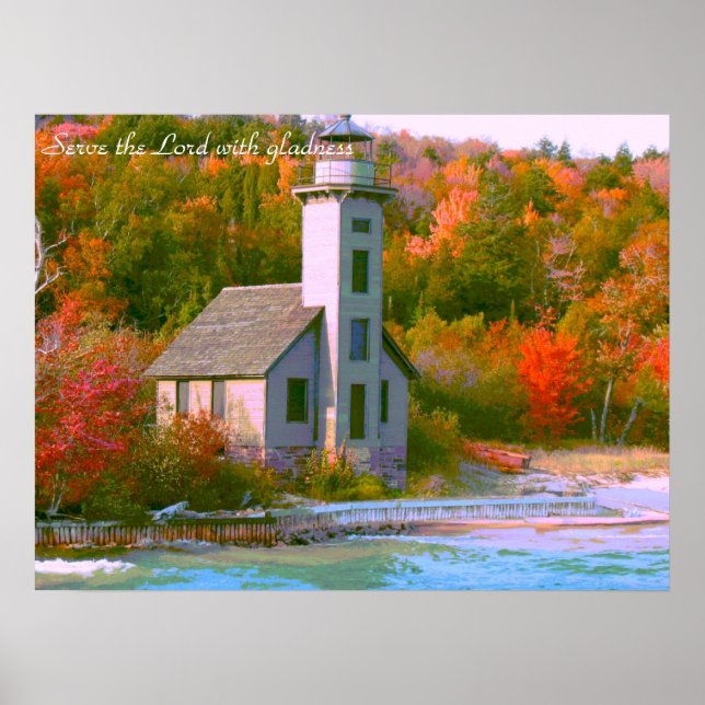 Serve the Lord with gladness Poster (Front)