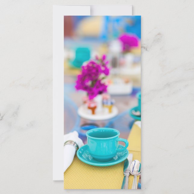 Served table at restaurant (Front)