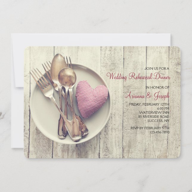 Served With Love Invitation (Front)
