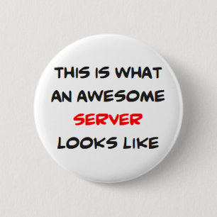 server, awesome 2 inch round button