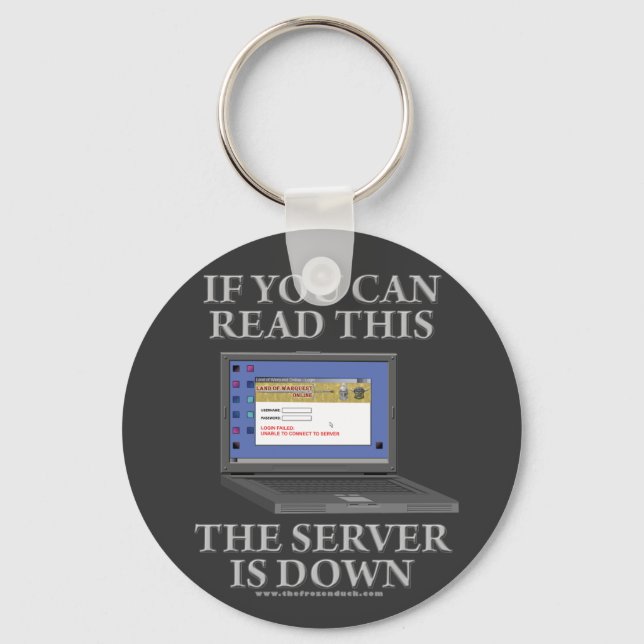 Server is Down Keychain (Front)