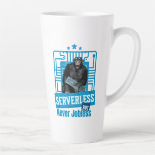 Serverless Funny Monkey Developer Humour Latte Mug