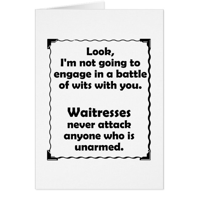 Serveuse de joute d'esprit (Devant)