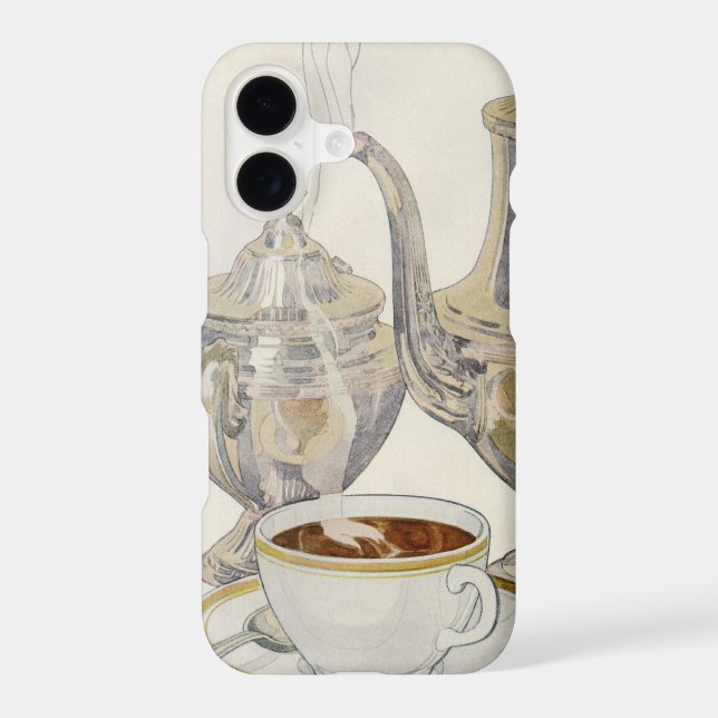 Service à café argenté vintage (Verso)