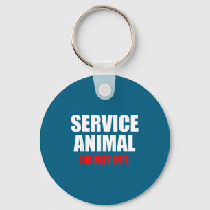 Service Animal Do Not Pet Funny Animal Lover  Keychain