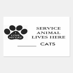 Service Animal Sticker