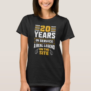 Service anniversary 20 years work anniversary T-Shirt
