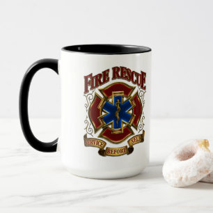 Service Before Self Fire Rescue Mug