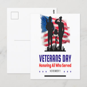 Service Beyond Self—Thank You, Veterans Postcard