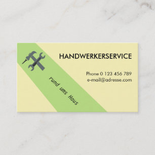 service business card