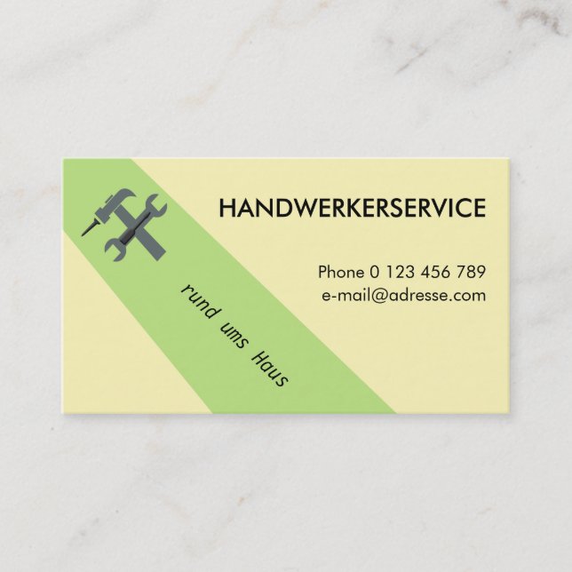 service business card (Front)