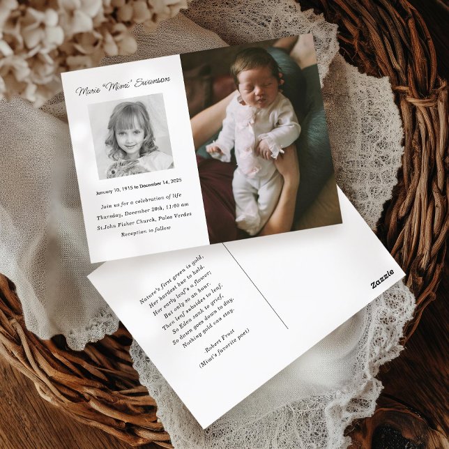 Service commémoratif Célébration du Carte photo de (Créateur téléchargé)