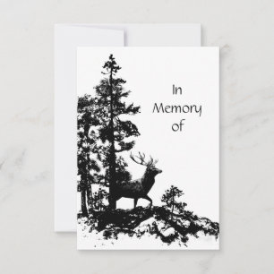 Service commémoratif Invitation Masculine Stag Dee