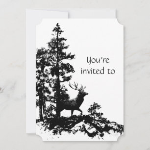 Service commémoratif Invitation Masculine Stag Dee