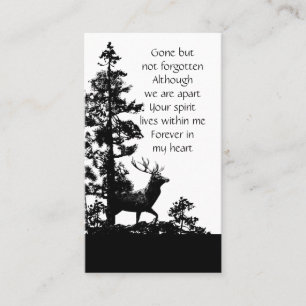 Service commémoratif Invitation Masculine Stag Dee