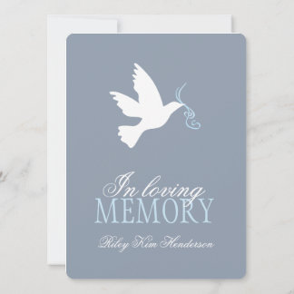 Service commémoratif photo invitations funéraires