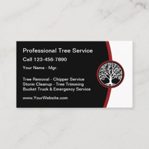 Service d'arbre moderne Nouveaux Cartes de visite
