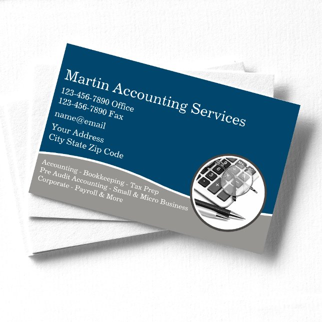 Service de comptabilité professionnelle Cartes de  (Créateur téléchargé)