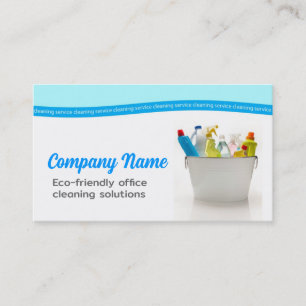 Service de nettoyage de la maison Carte blanche et