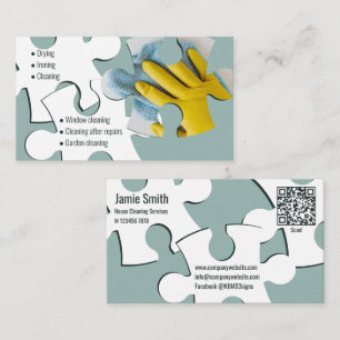 Service de nettoyage des maisons de puzzle Carte d
