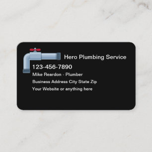 Service de plomberie simple Carte de visite