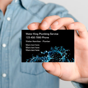 Service de plomberie unique Cartes de visite de pl
