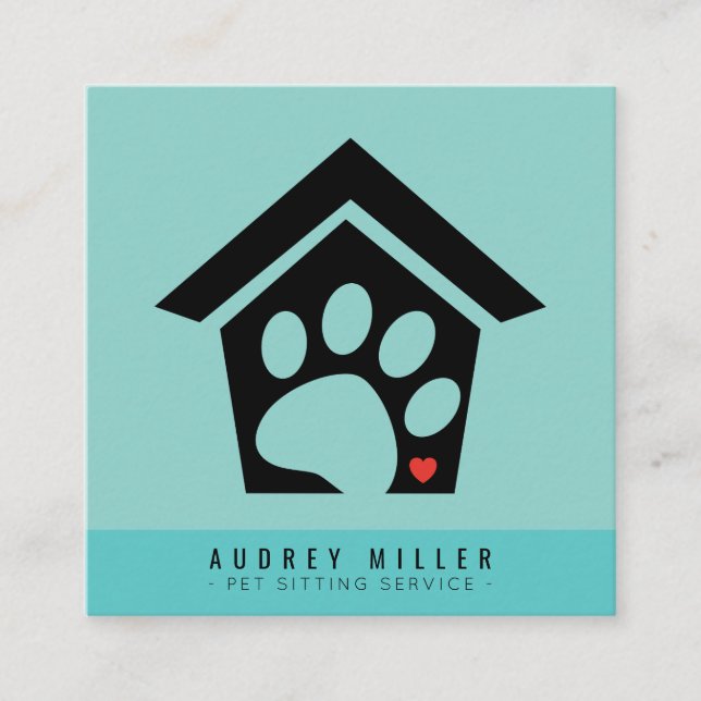 Service de pose pour animaux de compagnie Carte de (Devant)