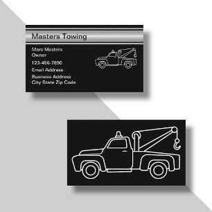 Service de remorquage automobile Cartes de visite 