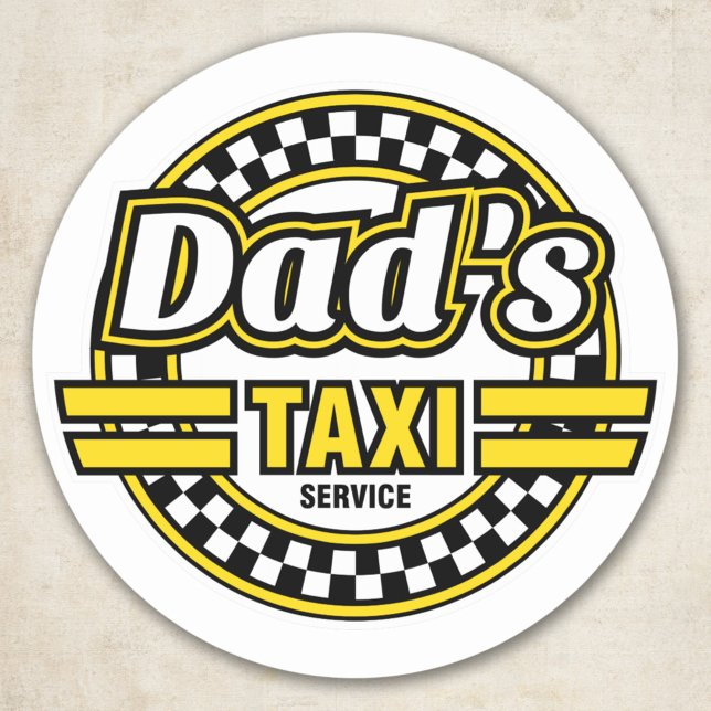 Service de Taxi Papa - Stickers Drôle pour Voiture (Créateur téléchargé)