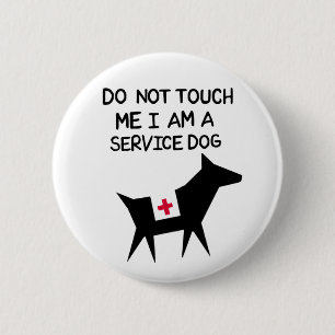 Service Dog 2 Inch Round Button
