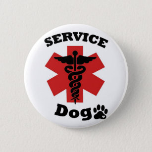 Service Dog Button