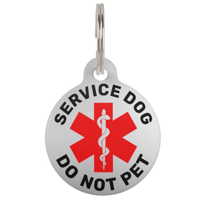 Service Dog Do Not Pet Pet Tag (Front)
