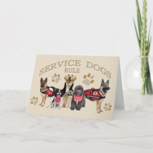Service Dog Greeting Cards