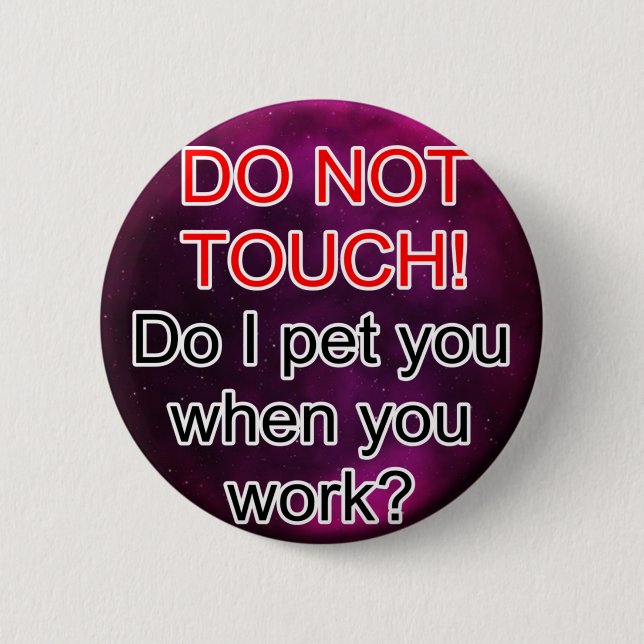 Service Dog Helpers Purple Space 2 Inch Round Button (Front)