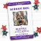 Service Dog Personalized Purple Photo ID Badge