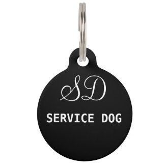 Service Dog. Pet Tag