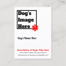 Service Dog Trading Card