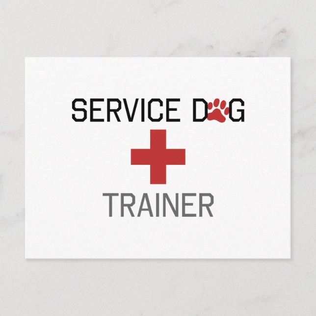 Service Dog Trainer Postcard (Front)