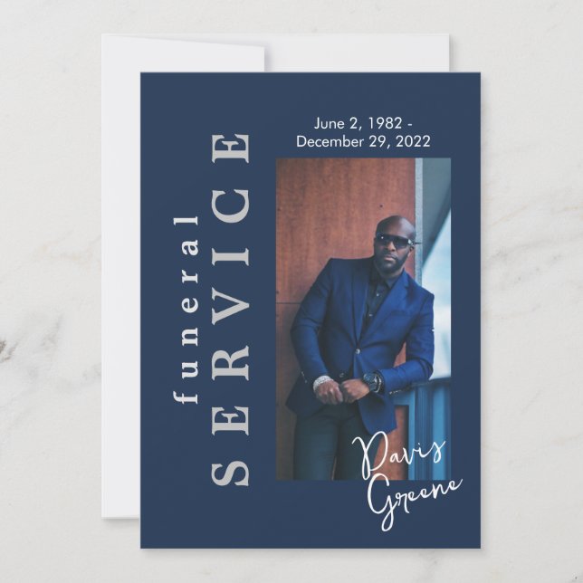 Service funéraire Marine Photo Programme funéraire (Devant)