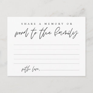Service funéraire, Partager une mémoire, Carte de 