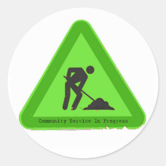 Service in Progress Sticker